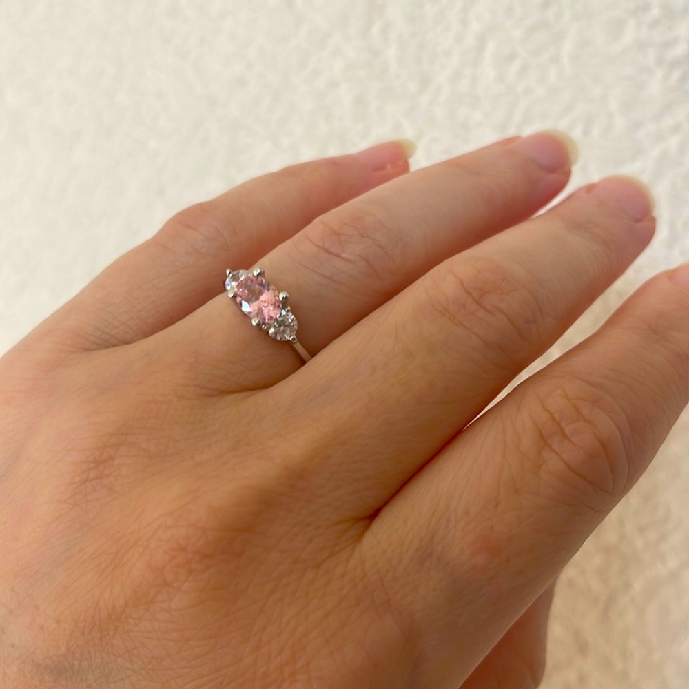 New Women’s Pink AAA Zircon Ring